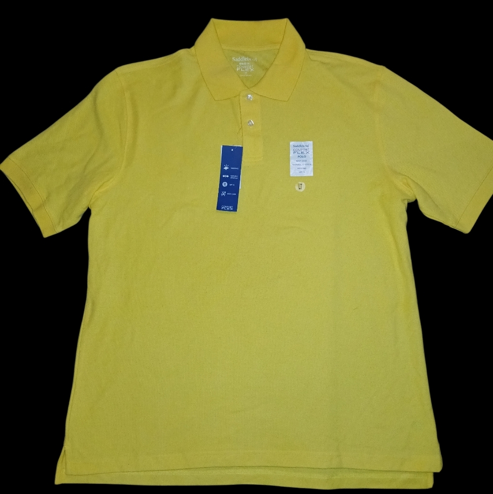 Saddlebred Yellow Polo Shirt - Big & Tall Size LT